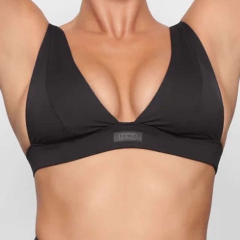 SKIMS COTTON PLUNGE BRALETTE